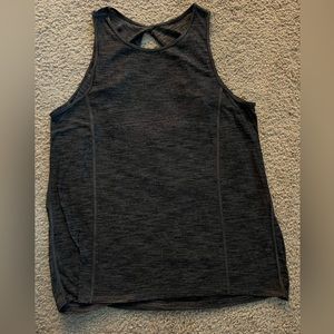 Lululemon Gray tank top high neck size 8 with open back